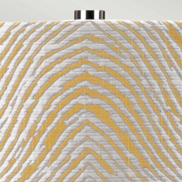 Milo Table Lamp with Round Shade, Polished Nickel, White, Yellow - thumbnail 2