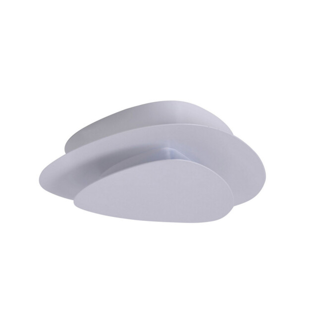 Liso Integrated LED Semi Flush Ceiling Light White 3000K - image 1