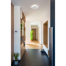 Liso Integrated LED Semi Flush Ceiling Light White 3000K - thumbnail 2
