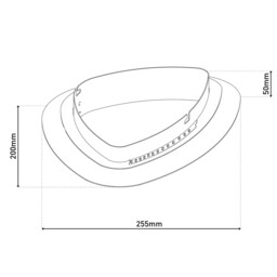 Liso Integrated LED Semi Flush Ceiling Light White 3000K - thumbnail 5