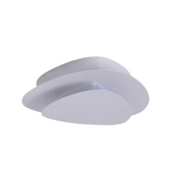 Liso Integrated LED Semi Flush Ceiling Light White 3000K - thumbnail 1
