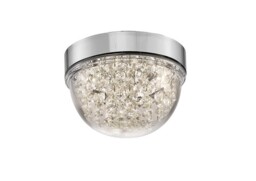 Harper Small Ceiling 6W 500lm LED 4000K Polished Chrome, Crystal