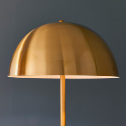 Nova Floor Lamp Antique Brass Plate & Gloss White 1 Light IP20 - E27 - thumbnail 5