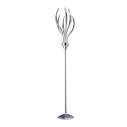 Llamas Floor Lamp 6 Light G4 Polished Chrome, NOT LED/CFL Compatible - thumbnail 1