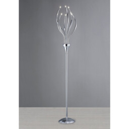 Llamas Floor Lamp 6 Light G4 Polished Chrome, NOT LED/CFL Compatible - thumbnail 2