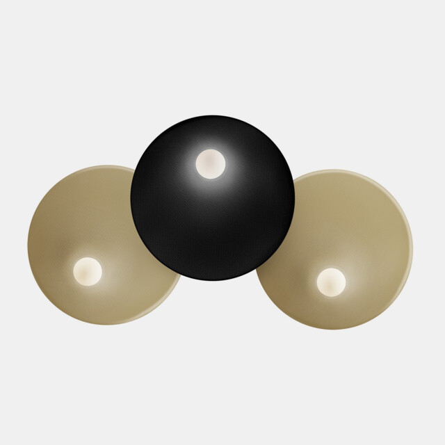 Trip 65cm Integrated LED Wall Lamp Black/Matt Gold E14 27W - image 1