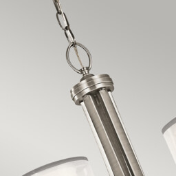 Lacey 5 Light Chandelier, Antique Pewter, E14 - thumbnail 2