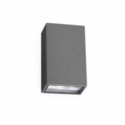 Crata LED Outdoor Wall Light Dark Grey IP54 - thumbnail 1