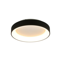 Niseko II Ring Ceiling 50cm 40W LED, 2700K-5000K Tuneable, 2950lm, Remote Control & APP, Black, 3yrs Warranty