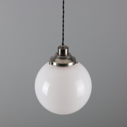 Gentry 25cm Globe Pendant, Antique Silver - thumbnail 3