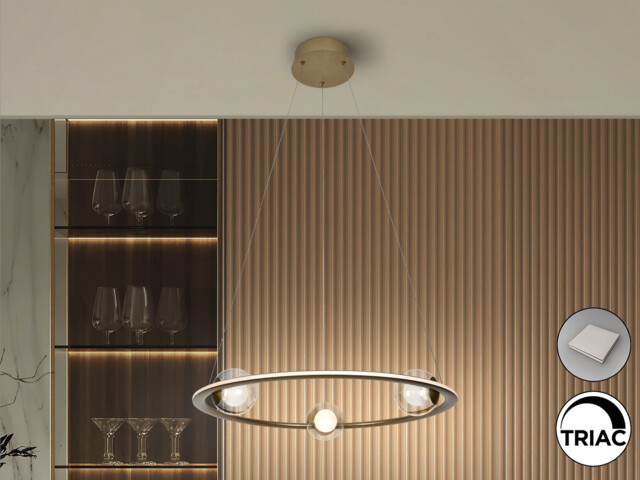 Tirsa Pendant Ceiling Light Bronze LED 3000K - image 1