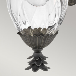 Plantation 1 Light Small Outdoor Wall Lantern Museum Black IP44 - thumbnail 5