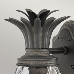 Plantation 1 Light Small Outdoor Wall Lantern Museum Black IP44 - thumbnail 3