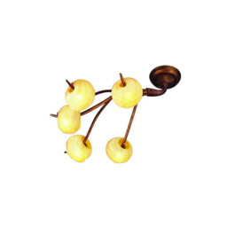 (0038 003) Wave Ceiling 5 Light G9, Rustic Gold - thumbnail 1