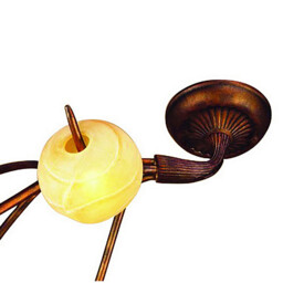 (0038 003) Wave Ceiling 5 Light G9, Rustic Gold - thumbnail 3
