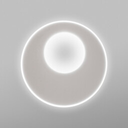 Krater Ceiling 40cm Round 36W LED 3000-6000K Tuneable, 1800lm, Remote Control White - thumbnail 2