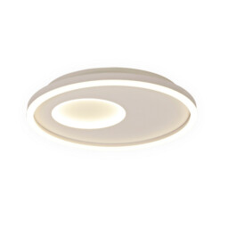 Krater Ceiling 40cm Round 36W LED 3000-6000K Tuneable, 1800lm, Remote Control White - thumbnail 1
