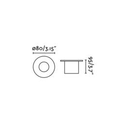 Grund LED Medium Outdoor In Ground Recessed Spotlight Matt Nickel IP67 - thumbnail 3