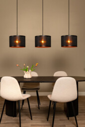 Lucide TAGALOG - Pendant light - Ø 40 cm - 3xE27 - Black - Essential - thumbnail 5