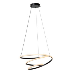 Lucide ESPIRAL - Pendant light - LED Dim. - CCT - 1x40W 2700K/4000K - Black - Essential