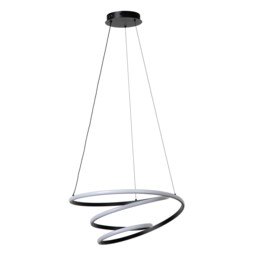 Lucide ESPIRAL - Pendant light - LED Dim. - CCT - 1x40W 2700K/4000K - Black - Essential - thumbnail 2