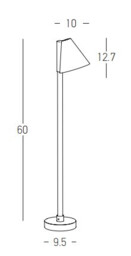 Zambelis Outdoor Bollard Graphite LED 3000K IP65 6W - thumbnail 5