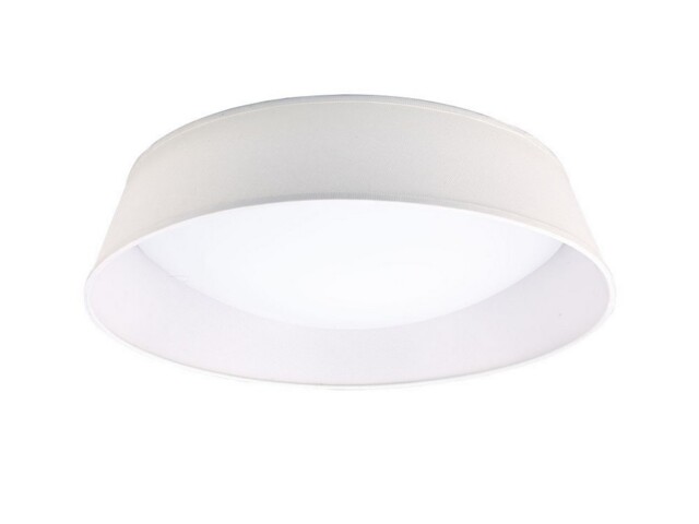 Nordica Flush Ceiling LED Cylindrical 60cm Off White 3000K, 3000lm, White Acrylic with Ivory White Shade - image 1
