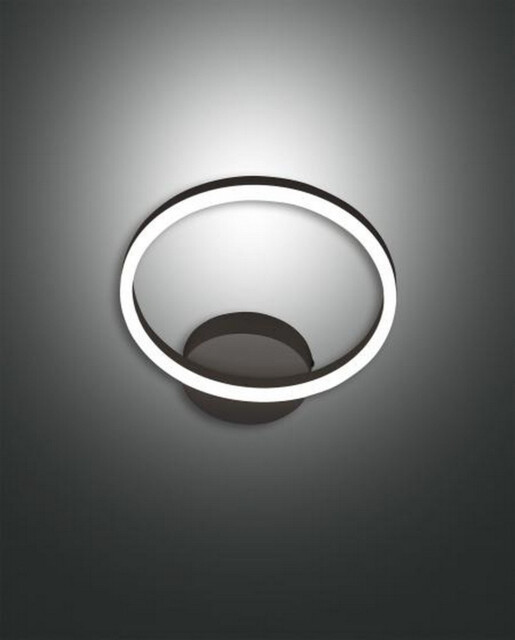Giotto Integrated LED Wall Light Black Glass