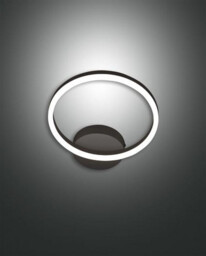 Giotto Integrated LED Wall Light Black Glass