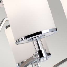 Prospect Park 9 Light Multi Arm Chandelier Satin Nickel, Chrome Finish, E27 - thumbnail 3