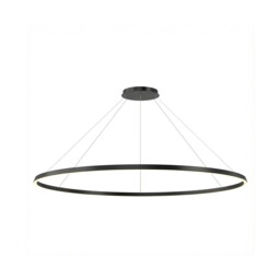 Circular Downward Surface 200cm Home Black LED 108W 3000K Dali Dimmming - thumbnail 1
