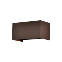 Davos Rectangle Wall Lamp Dimmable, 4 x 6W LED, 2700K, 2200lm, IP54, Rust Brown, 3yrs Warranty - thumbnail 1
