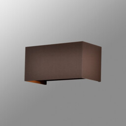 Davos Rectangle Wall Lamp Dimmable, 4 x 6W LED, 2700K, 2200lm, IP54, Rust Brown, 3yrs Warranty - thumbnail 2
