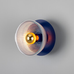 Eclipse Coloured Wall Light, Sapphire Blue - thumbnail 1