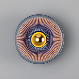 Eclipse Coloured Wall Light, Sapphire Blue - thumbnail 2