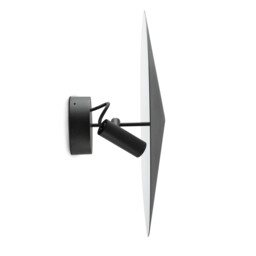 Clap Outdoor Spotlight Black, White & Black IP65 3000K - thumbnail 1