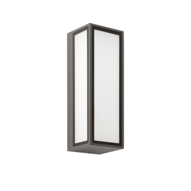 Pivot Outdoor LED Box Wall Lamp Dark Grey 9W IP65 - image 1