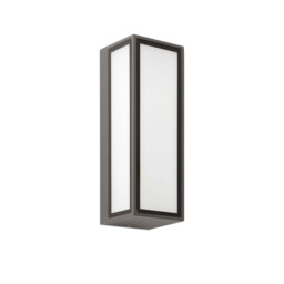 Pivot Outdoor LED Box Wall Lamp Dark Grey 9W IP65