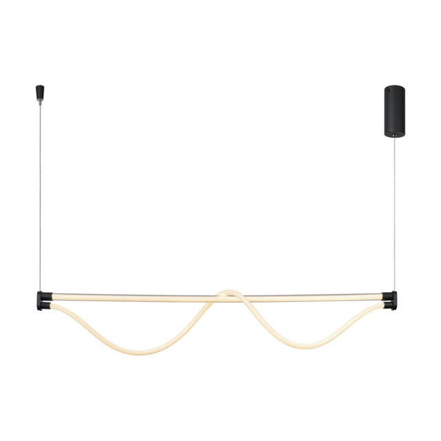 Fugaz Linear Pendant, 38W LED, 3000K, 2600lm, Sand Black, 3yrs Warranty - image 1