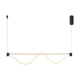 Fugaz Linear Pendant, 38W LED, 3000K, 2600lm, Sand Black, 3yrs Warranty