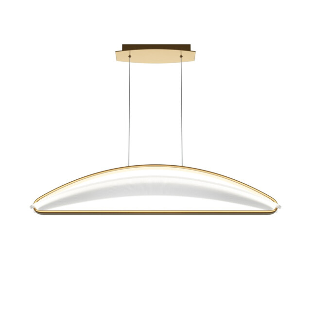 Breeze Modern Bar Pendant Ceiling Light Brass 3000K 2040lm Acrylic Shade - image 1