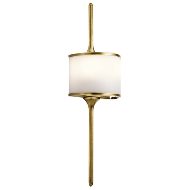Mona 2 Light Bathroom Wall Light Brass IP44, G9 - image 1