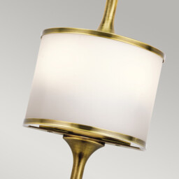 Mona 2 Light Bathroom Wall Light Brass IP44, G9 - thumbnail 2