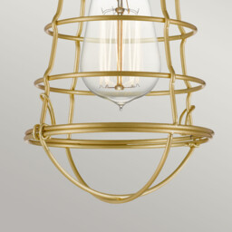 Quoizel Mixon Semi Flush Ceiling Light Brushed Brass - thumbnail 2