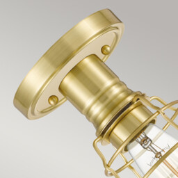 Quoizel Mixon Semi Flush Ceiling Light Brushed Brass - thumbnail 3