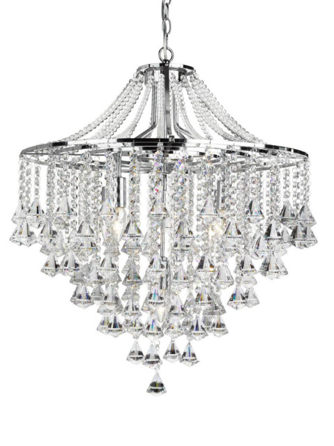 Dorchester 5 Light Chandelier Chrome Finish, E14 - image 1