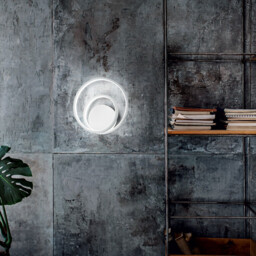 Oz LED Decorative Swirl Integrated LED Wall Light Black, 3000K - thumbnail 2
