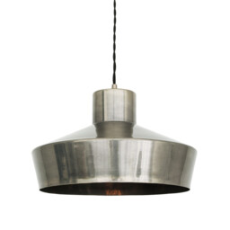 Elegance Dome Pendant, Antique Silver