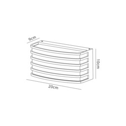 Kiantone Outdoor Wall Lamp, E27, IP54, Matt Brown, Opal PC Shade - thumbnail 2