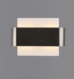 Damo Flush Wall Light, 2 Light G9, White Base with Satin Nickel Centre Band - thumbnail 2